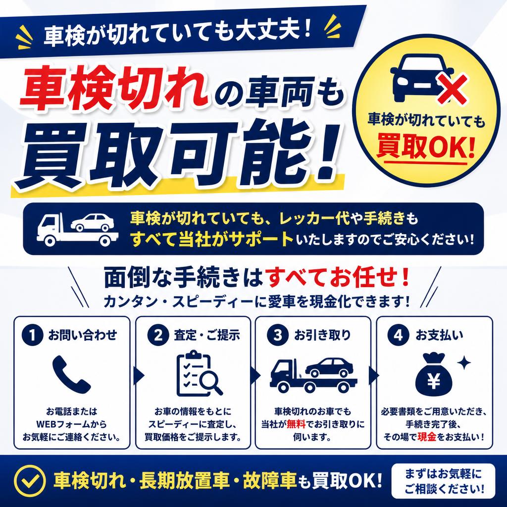 車検切れでも安心