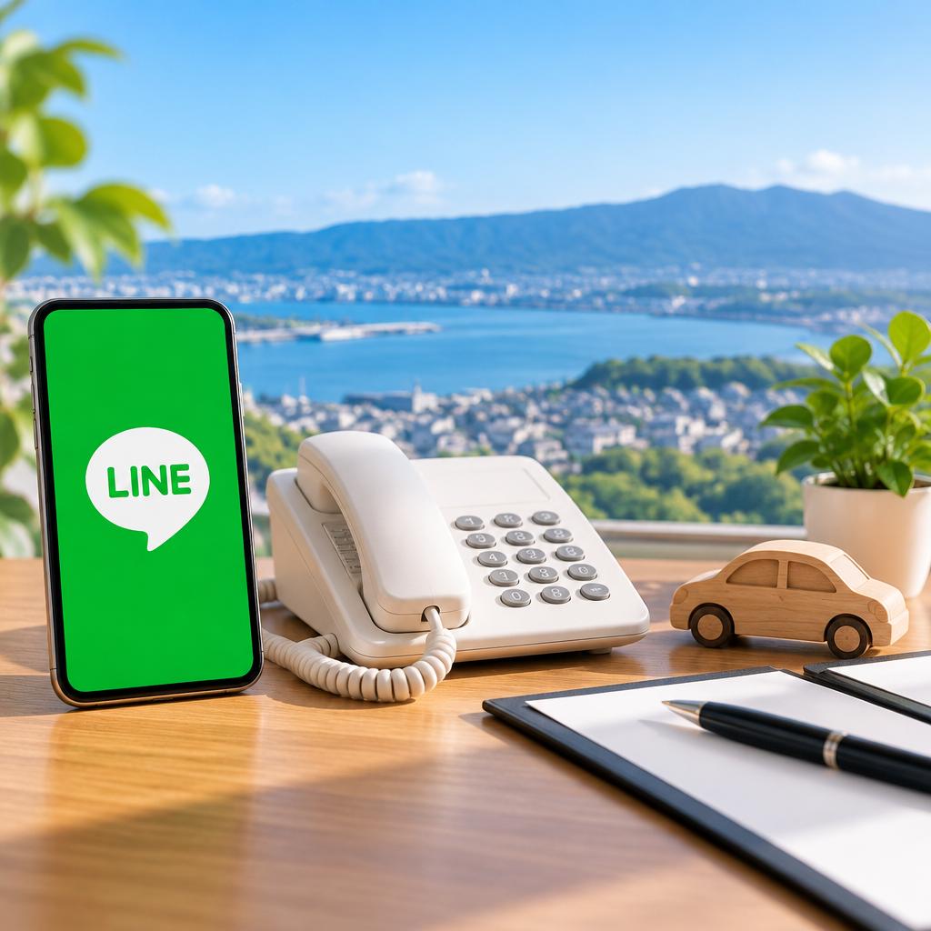 大村の軽自動車査定、まずは電話・LINEで気軽に相談