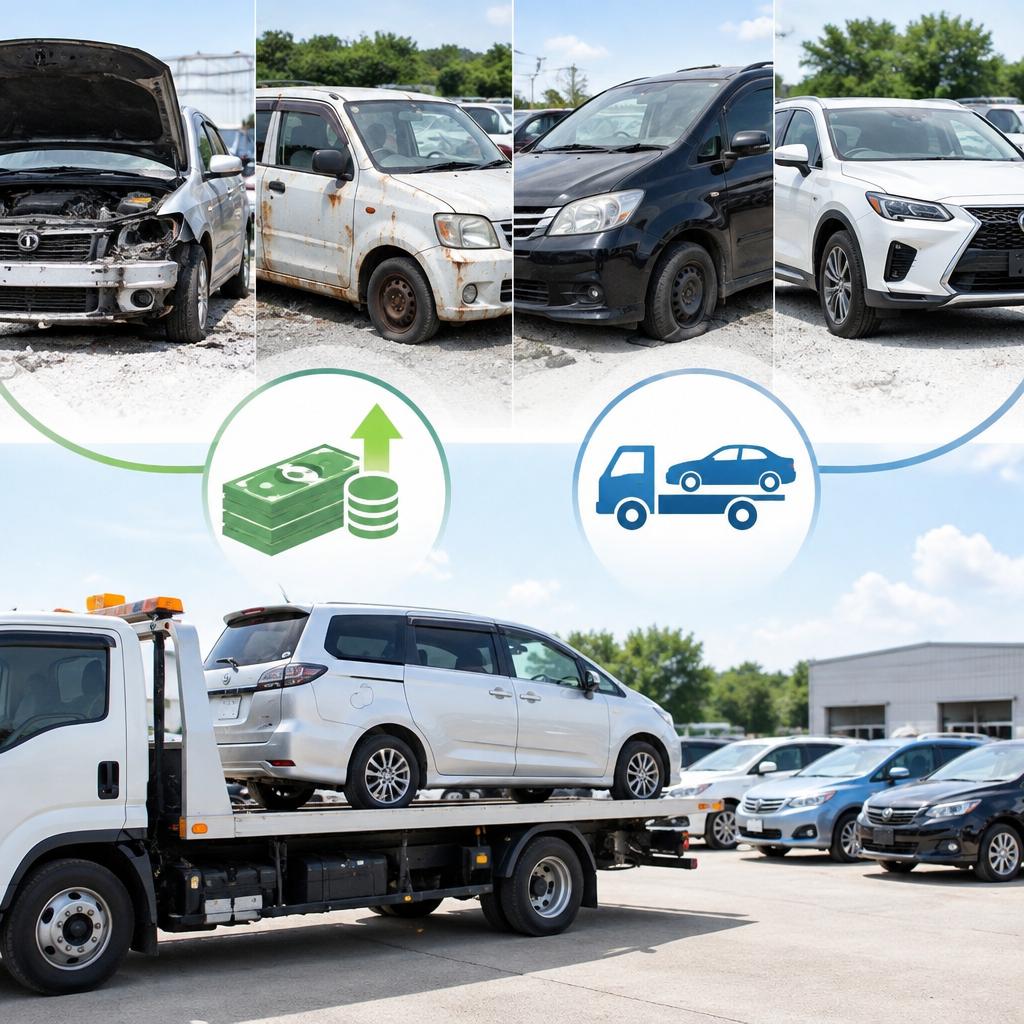 動かない車や他社で断られた車も、まずはご相談ください